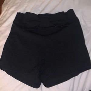 Black high waisted shorts